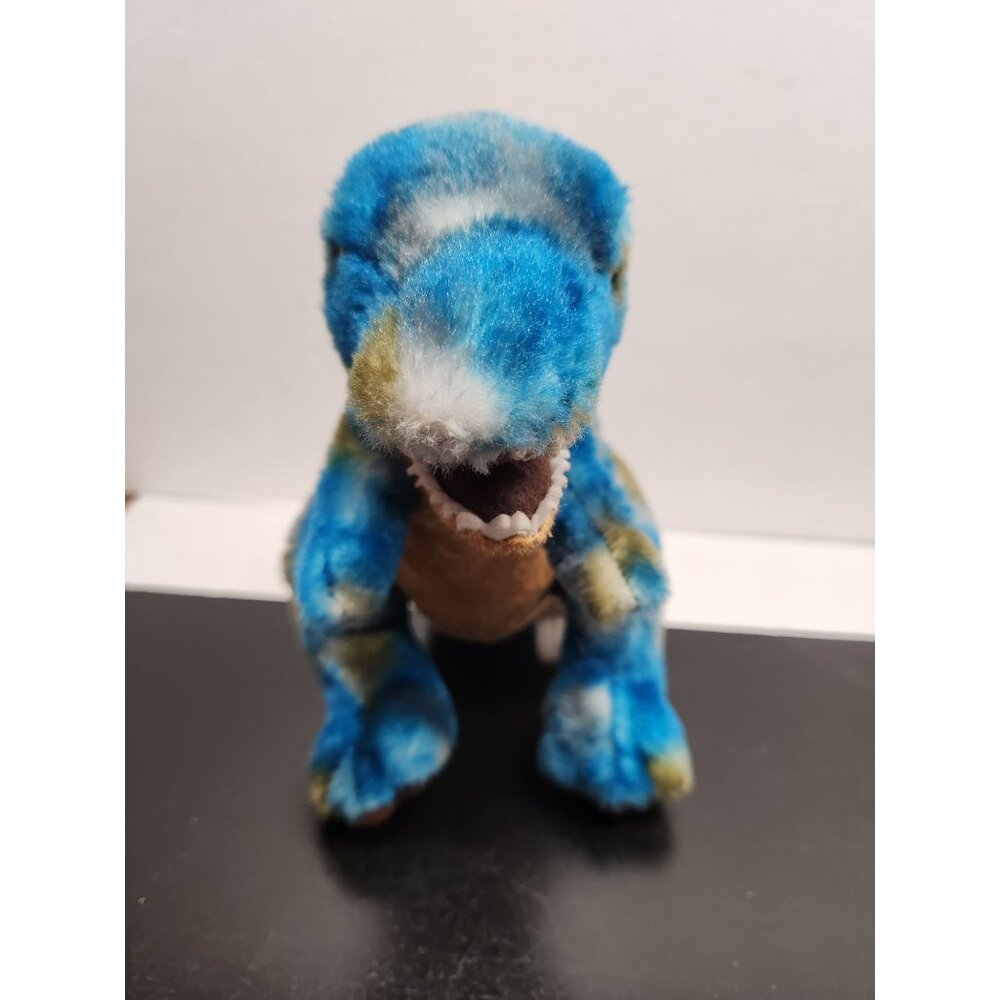 Aurora Plush‎ Blue & Green T-Rex Dinosaur Toy 12" Soft Stuffed Animal Kids